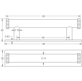 Hoxton Thaxted Cabinet Handles 96mm Ctrs Plain Backplate Matt Black Hoxton Thaxted Cabinet Handles 96mm Ctrs Plain Backplate Matt Black