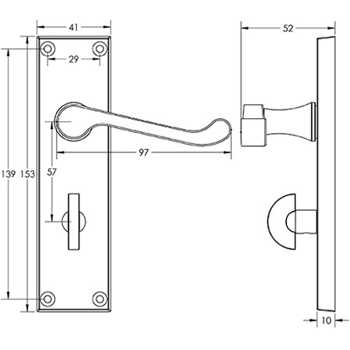 Victorian Scroll Technical Drawing